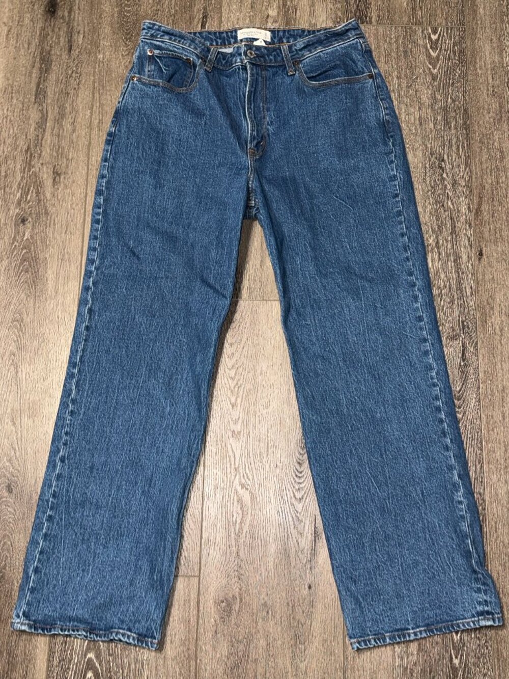 Abercrombie Fitch Jeans Womens 31 12 R The 90s Relaxed Blue Jean High Rise